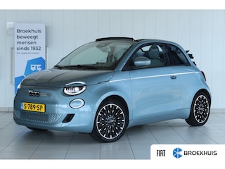 Fiat 500 Passion 42 kWh | Cruise Control | Elektrische Kap | Keyless | LED | 17 Inch | Navi | Carplay | Climate | Sensoren