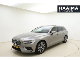 Volvo V60 2.0 T5 250pk Inscription | Apple carplay/Android auto | Trekhaak | HUD | Parkeercamera | Climate control | Stoel/Stuurverwarming | Lederen bekleding | Navigatie | Panoramadak | Cruise control Adaptief |
