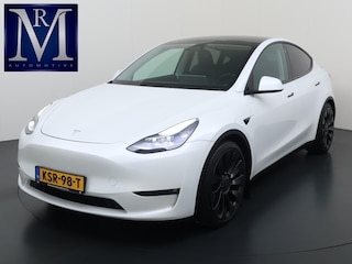Tesla Model Y Performance AWD 75 kWh 21 INCH TURBINE VELGEN | TESLA GARANTIE T/M 01-2028 OF 80.000 KM | ACCU & AANDRIJFLIJN GARANTIE T/M 01-2032 OF 192.000 KM | ALL IN RIJKLAAR PRIJS |