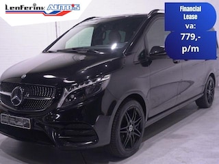 Mercedes-Benz V-klasse 300d 4-MATIC Lang AMG Line Dubbel Cabine NAP 2x Elek. schuifdeur, Leder Beige, Distronic, 360 Camera, LED, Trekhaak