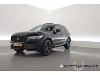 Volvo XC60 2.0 T6 Plug-in hybrid AWD Plus Black Edition | Rijklaar! | S/K-Dak | Bliss | Leder+Memory | Adapt. Cruise | Stoel-Stuurverw. | Verw. Ruit | Dig. Cockpit | Google | 360*+PDC | LED | 21'' | Elek. Klep V