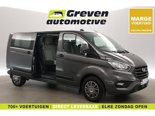 Ford Transit Custom 2.0 TDCI L2H1 | DC | 6 Zits | Marge | Airco | Cruise | Parkeersens. | Trekhaak
