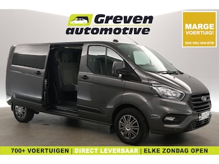 Ford Transit Custom 2.0 TDCI L2H1 | DC | 6 Zits | Marge | Airco | Cruise | Parkeersens. | Trekhaak
