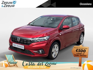 Dacia Sandero 100PK TCe Bi-Fuel Essential | 1e eigenaar | Trekhaak | Airco | Bluetooth | Parkeersensoren | Cruise Control | LED Koplampen | Camera | Lichtmetalen Velgen |
