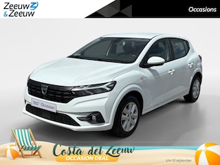 Dacia Sandero 90PK TCe Comfort | 1e eigenaar | Navi | Parkeersensoren | Apple CarPlay/Android Auto | Airco | Cruise Control | Armsteun | Elektrische Ramen & Spiegels | Licht & Regen Sensor |