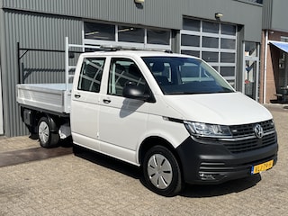 Volkswagen Transporter 2.0 TDI L2H1 30 DC Open laadbak Pick-up met Airco Cruise controle Trekhaak 2200kg trekgewicht Achterruitrij camera P-up Pick-up Openlaadbak
