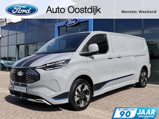 Ford Transit Custom 320 L2H1 Sport 71 kWh 218PK 2x Schuifdeur Bijrijdersstoel 2300KG Trekgewicht Adaptieve Cruise Stuurverwarming Navi Stoelverwarming Carplay Blind-Spot *Nieuw*