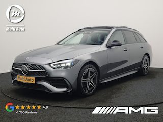 Mercedes-Benz C-klasse Estate 300 e AMG Line PHEV 313pk Dealer O.H | Trekhaak Af Fabriek | Panodak | 360 Camera | Adaptive Cruise | Digital LED | Alcatara Sportstoelen Memory & Verwarmd | BLIS | Sfeerverlichting | Apple Carplay | Virtual | Navigatie | DAB | 18"L.M | Plug In Hybrid |