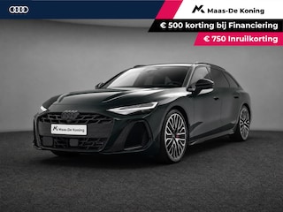 Audi A6 Avant S edition Comp 367 PK S-tronic e-hybrid quattro · MIDNIGHT GREEN · 360 Camera · Servosluiting · Panoramadak · Bang & Olfusen · Elek. Stuurkolom · Bijrijder Scherm · Stoelverwarming V + A · 21'' Inch · Garantie t/m 03-03-2028