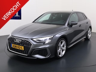 Audi A3 Sportback 35 TFSI S edition | 3X S-LINE IN & EXTERIEUR + ONDERSTEL | MILD-HYBRIDE  | NAVI + CARPLAY | STOELVERWARMING | CAMERA | ALL SEASON BANDEN | FULL LED | RIJKLAAR MET 12 MND BOVAG GARANTIE |