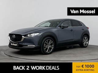 Mazda CX-30 2.0 e-SkyActiv-X M Hybrid Luxury | TREKHAAK | LEDER | MEMORYSTOELEN | HEAD UP DISPLAY | BOSE | STOELVERWARMING | CAMERA | NAVIGATIE | LMV | ADAPTIEF CRUISECONTROL |