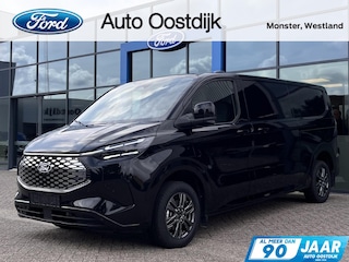 Ford Transit Custom 340 L2H1 Limited 71 kWh 218PK 2x Schuifdeur Trekhaak 2300KG Trekgewicht B&O Audio Adaptieve Cruise 360 Camera Stuurverwarming Navi Stoelverwarming Carplay Blind-Spot *Nieuw*