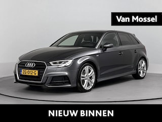 Audi A3 Sportback 35 TFSI CoD Sport S Line Edition Trekhaak | Stoelverwarming | Parkeersensoren Voor en Achter |  Airco | Bluetooth | Elektrisch Verstel- en Verwarmbare Buitenspiegels | Cruise Control | Lederen Stuurwiel | Lederen /Stof Bekleding | lichtmetalen velgen | Navigatie | S-Line Exterieur | Sportstoelen | Sportstuur | Stuurwiel Multifunctioneel