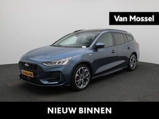 Ford Focus Wagon 1.0 EcoBoost Hybrid ST Line X | PANORAMADAK | DEALER ONDERHOUDEN | WEGKLAPBARE TREKHAAK | ADAPTIVE CRUISE CONTROL | STOEL, STUUR EN VOORRUITVERWARMING