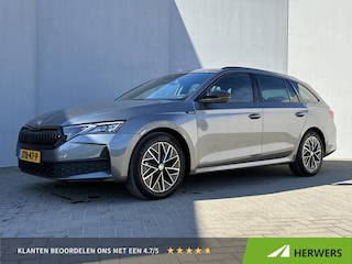 Skoda Octavia Combi 1.5 TSI MHEV Sportline / Fabrieksgarantie t/m 12-2026 / Adaptieve Cruise Control / Navigatie / Apple Carplay/Android Auto / Achteruitrijcamera / Stoelverwarming / Sportstoelen / Elektrische achterklep /