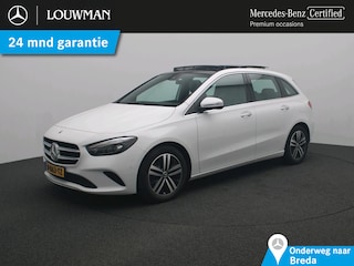 Mercedes-Benz B-klasse 180 Premium Plus Ledkoplampen | Parkeerpakket met achteruitrijcamera | Sfeerverlichting | Panorama Schuif-Kanteldak | Sound system. Inclusief 24 maanden Mercedes-Benz Certified garantie voor Europa.