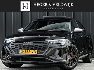 Audi Q8 e-tron S quattro SQ8 115 kWh /503PK | NL-Auto | 1ste Eigenaar | Panoramadak | B&O | HUD | 360 Camera | Carbon Interieur | Adaptive Cruise | Stoelverwarming V+A | Luchtvering | Stuurverwarming | Memory Seats | Ambiance Interieur |