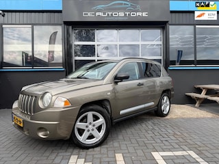 Jeep Compass 2.4 Limited Airco leder Cruise pdc 18inch Trekhaak Stoelverw geheel dealer onderhouden!! Zeer mooie auto