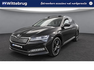 Skoda Superb Combi 1.4 TSI 218pk iV DSG Style / Panorama dak / Beige Leder / App. Connect / Achteruitrijcamera / 17'' LMV