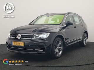 Volkswagen Tiguan 1.4 TSI 4Motion R Line 150pk | Trekhaak Af Fabriek | 360 Camera | Head Up | Adaptive Cruise | Lederen Sporstoelen Memory & Verwarmd | BLIS | Virtual | Navigatie | DAB | 19"L.M |