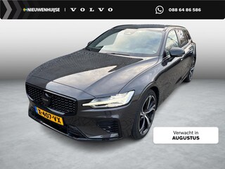 Volvo V60 2.0 T8 Plug-in hybrid AWD Plus Dark | PHEV Long Range | Google Services | Sportstoelen | Elektrisch. verstelbare voorstoelen | Stoelverwarming | Verwarmd stuurwiel | Extra getint glas | Trekhaak | Adaptive cruise control | Harman Kardon Audio | Elektr. bedienbaar schuif-\-kanteldak | 19" lichtmetalen velgen |