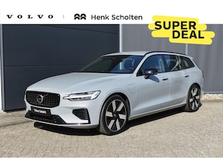 Volvo V60 T6 Plug-in hybrid AWD Plus Dark | Trekhaak | Verwarmbare voorstoelen+stuurwiel+achterbank | Rondom zichtcamera | Premium audio by Harman Kardon | Verwarmbare voorruit | 19 inch Lichtmetalen velgen