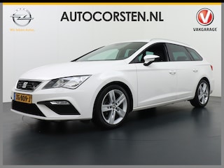 Seat Leon ST 1.5T 131pk FR Apple Carplay Android Sport-St Full Link Zwarte-Hemel LED Trekhaak Navi LMV 17" Dual-ECC Privacy Glass DAB LED Cruise Control1.5 TSI SEAT Full Link Mirror-link Stoel-Verwarmd Sproeiers-Verwarmd Licht+Regen-Sensor Koplamp-Sproeiers Voice-Command