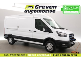 Ford Transit L3H2 68 kWh 184PK | Snelladen | SOH 91% | 360° | 3 Zits | Clima | Cruise | Carplay | Parkeersens.