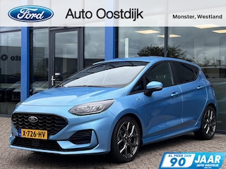 Ford Fiesta 1.0 EcoBoost Hybrid ST-Line 125PK Cruise Carplay-Navi Climate Parkeersensoren Achter 17'' Velgen Privacy Glass *Sportief*