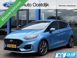 Ford Fiesta 1.0 EcoBoost Hybrid ST-Line 125PK Cruise Carplay-Navi Climate Parkeersensoren Achter 17'' Velgen Privacy Glass *Sportief*