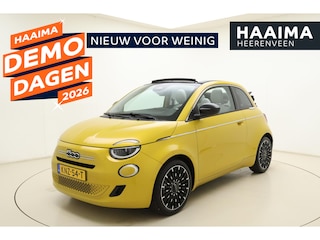 Fiat 500 1.0 Hybrid La Prima Cabrio | DEMO | Navigatie | JBL Audio | Achteruitrijcamera | Climate control | Full LED Koplampen | Stoelverwarming | 17" Lichtmetalen velgen
