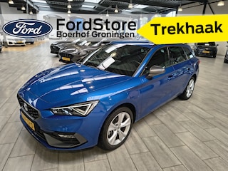 Seat Leon Sportstourer 1.5 TSI e-Hybrid 204pk FR Business | Trekhaak | Stoel- en stuurwiel verwarming | Adapt. Cruise | Camera | 1/2 leer | Fabrieksgarantie t/m 05-2029 |