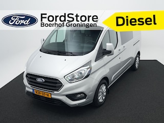 Ford Transit Custom 320 2.0 TDCI 130pk L2H1 Limited DC | Camera | Leer | El. verst. stoel | Stoelverw. | Voorruitverw. | 6-zits | Adapt. cruise | 100% dealer onderh.