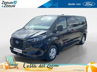 Ford Transit Custom 300 2.0 TDCI L2H1 Trend Dubbele Cabine 136 pk Automaat - 6 persoons | Adaptive Cruise Control | Dubbele schuifdeur | Achteruitrijcamera | Parkeersensoren |