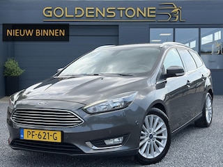 Ford Focus Wagon 1.0 Titanium 2e Eigenaar,Navi,Trekhaak,125pk,Clima,Cruise,Pdc V+A,6 Bak,Lm velgen,N.A.P,Apk tot 07-2027