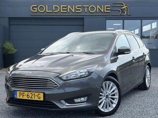 Ford Focus Wagon 1.0 Titanium 2e Eigenaar,Navi,Trekhaak,125pk,Clima,Cruise,Pdc V+A,6 Bak,Lm velgen,N.A.P,Apk tot 07-2027