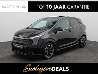 Kia Picanto 1.0 DPI GT-Line Automaat | Leder | Stoelverwarming | Open Dak | Keyless | Camera | Navi | Clima | Cruise | LM Velgen 16"