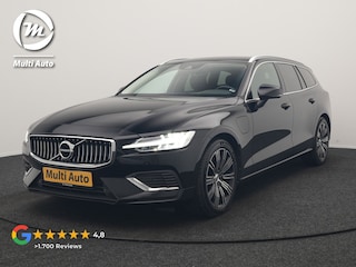 Volvo V60 T6 Recharge AWD Inscription PHEV 340pk Dealer O.H | Trekhaak Af Fabriek | Camera | Harman / Kardon | Lederen Sportstoelen Verwarmd | Cruise Control | Apple Carplay | Stuurverwarming | Keyless | Virtual | Navigatie | DAB | 18"L.M |