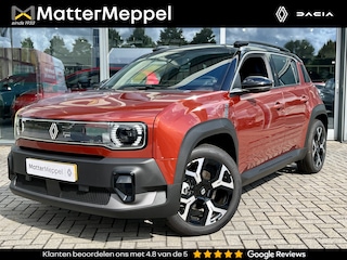 Renault 4 Comfort Range Techno 52 kWh | V2G | Pack Winter | Stoel+Stuurverwarming | Navigatie | Climate Control | Dakrails | Achteruitrijcamera + Parkeersensoren | Apple CarPlay/Android Auto | Two-Tone