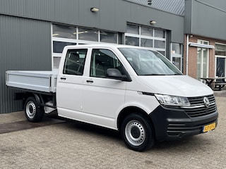 Volkswagen Transporter 2.0 TDI DC Pick-up Openlaadbak Airco Telefoonverbinding 6-Persoons 1e eigenaar Dubbele cabine P-up Euro 6 Bpm vrij voor particulier gebruik!!