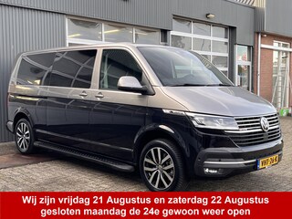 Volkswagen Transporter T6.1 2.0 TDI L2H1 200 pk DC 4 Motion Highline Bulli 2x elektrische schuifdeuren en achterklep 4x4 Leder Two-tone kleur Airco Cruise controle Trekhaak 2500kg Dealer onderhouden Vol!! Dubbele cabine 4WD BPM VRIJ