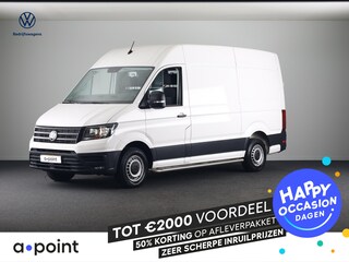 Volkswagen Crafter 35 2.0 TDI L3H3 Highline EURO VI 140 pk Automaat | Verlengde garantie | Navigatie | Trekhaak | Parkeersensoren | Achteruitrijcamera | Geveerde bestuurdersstoel |