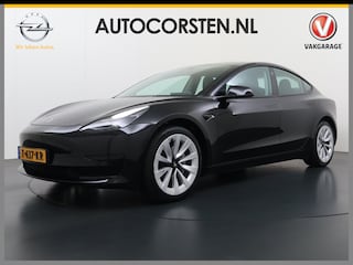Tesla Model 3 Standard RWD Plus 60kWh Warmtepomp LFP-Accu SOH 93% AMD Ryzen™ ­Stuur+Stoelverwarming Navi Camera's Leder Adap.Cruise Elek.Achterklep Premium Luidsprekers Lmv 19" Led Panoramadak Google Maps® Elek.Stoelen+Memory 1e Eigenaar Origineel Nederlandse Auto