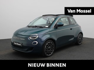Fiat 500 500e 42 kWh La Prima | WORDT VERWACHT | APPLE CARPLAY - ANDROID AUTO | NAVIGATIE | STOELVERWARMING | LEDEREN BEKLEDING | LED |