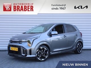 Kia Picanto 1.0 DPI GT-Line | Stuur-/stoelverwarming | Schuifdak | Camera | Dodehoek detectie | Telefoonlader | Clima | Navi | 16" LM | LED | Cruise |