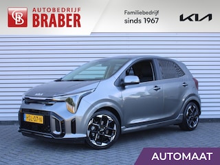 Kia Picanto 1.0 DPI GT-Line | Stuur-/stoelverwarming | Schuifdak | Camera | Dodehoek detectie | Telefoonlader | Clima | Navi | 16" LM | LED | Cruise |