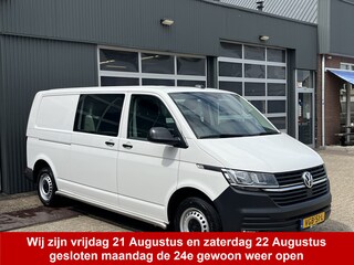 Volkswagen Transporter 2.0 TDI L2H1 DC 150pk Airco Cruise controle Trekhaak 2500kg trekgewicht Apple carplay Navigatiesysteem 5-Persoons Euro 6 Telefoonverbinding Dealer onderhouden