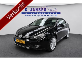 Volkswagen Golf Cabriolet 1.4 TSI Goed onderhouden! Prachtige auto | Afneembare trekhaak | Lederen sportstoelen | Voorstoelen verwarmd