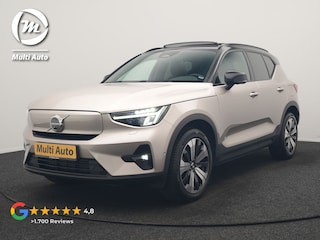 Volvo XC40 Ultimate Recharge Pure 69 kWh 231pk Dealer O.H. | Trekhaak Af Fabriek | Panodak | Adaptive Cruise | 360 Camera | Harman / Kardon | Sportstoelen Memory & Verwarmd | Warmtepomp | Keyless | Blis | Stuur Verwarmd | Google Assistent | DAB |