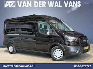 Ford Transit 2.0 TDCI 130pk L3H2 Euro6 Airco | Apple Carplay | Adaptieve Cruisecontrol | 2500kg Trekhaak Android Auto, Verwarmde Voorruit, Parkeersensoren, Bijrijdersbank